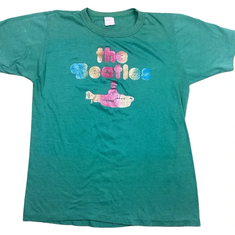 Vintage 70/80s Beatles yellow submarine single stitch T-shirt - Picture 1 of 8